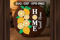 Home Sweet Home SVG Summer Door Sign Design Product Image 2