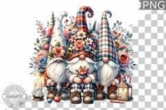 Christmas Gnome Sublimation - Clipart PNG Design Product Image 1