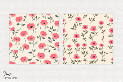 Poppy flowers digital paper Product Image 2