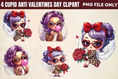 Cupid Anti Valentines Day Clipart PNG Product Image 1
