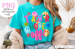 Teacher Mode Off PNG, Preppy Bow Teacher Design Product Image 6