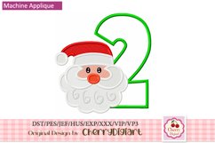Christmas santa emb Numbers machine embroidery bundle 2191B Product Image 4