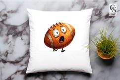 Cute Cartoon Football Characters Illustration Clipart PNG Product Image 3