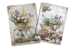 Flower Cart Junk Journal Pages Product Image 2