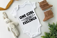 One girl Thousand Feelings SVG Design, Baby SVG Design Product Image 2