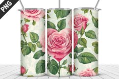 Rose Tumbler Sublimation | Valentine&#039;s Day Tumbler Wrap Product Image 3