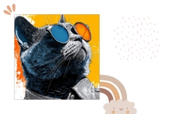 Funny Cat Pillow Case Design, Funny Pillow Sublimation Product Image 2