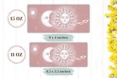 Moon Mug Wrap, Sun Mug Design, Pink Mug Print Product Image 2