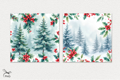 Christmas digital paper, background clipart Product Image 2