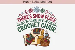 Christmas crochet png design for T-shirts Product Image 2