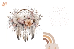 Watercolor Dreamcatcher Pillow, Dream Catcher Pillowcase Product Image 2