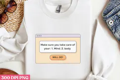 Daily Reminder PNG, Daily Reminder Sublimation PNG Product Image 3