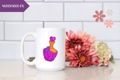 Hand Drawn Halloween Love Poison Bottle Illustration Product Image 2