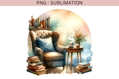 Book nook png design for T-shirts Product Image 2