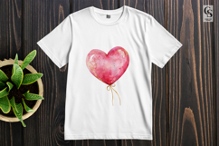 Pink Heart Balloon Clipart PNG Product Image 2