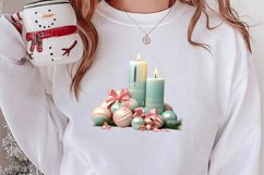 Pastel Christmas Shublimation Clipart, Pastel Christmas Clip Product Image 2