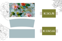 Floral Tumbler PNG, Summer 40 Oz Tumbler Template Product Image 2