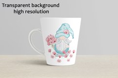 Cute Spring Gnome with Flowers Png Product Image 2