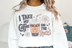 I take my Coffee on the rocks Svg | Svg Cut File | Shirt Svg Product Image 1