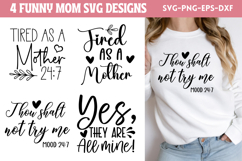 Funny Mom Tee SVG Product Image 1