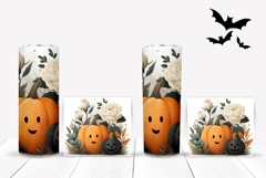 Halloween Pumpkin Tumbler Wrap, Fall Tumbler Sublimation Product Image 2