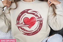 Heart swirl design PNG, Valentines Day Stamps Clipart PNG Product Image 1