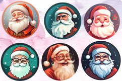 Santa Claus Ornament Clipart Bundle, Christmas Santa PNG Product Image 3