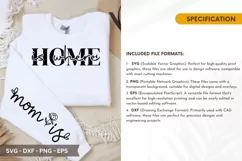 Home is Where SVG - Mother's Day Sleeve T shirt Design Product Image 2