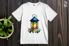 Floral Decorative Lantern Clipart Sublimation PNG Product Image 2