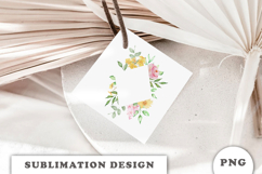 Watercolor Flowers Frame png Product Image 2