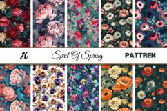 Spring Flowers Digital Paper | 20 Different and Colorful Product Image 2