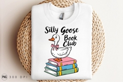 Goose On Books Silly Goose Book Club Sublimation Png Product Image 2