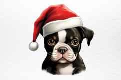 Christmas Peeking Dogs Clipart PNG Product Image 2