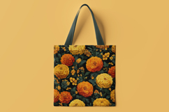 Marigold Floral Art Digital Paper Product Image 3