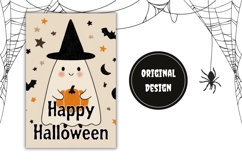 Cartoon Ghost Garden Flag, Cute Halloween Garden Flag Product Image 2