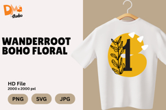 Wanderroot Boho Floral Monogram Product Image 1