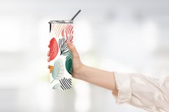 Abstract Shapes And Leaves Tumbler Wrap Sublimation Product Image 2