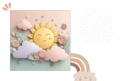 3D Summer Pillow Case, 3D Sun Pillow Design, Sun PNG Product Image 2