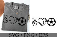 Peace Love Football Svg | Game Day Svg | Shirt Svg Product Image 3