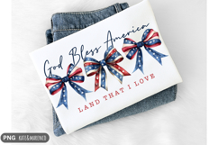 God Bless America PNG | Patriotic Coquette PNG | 4th Of July Product Image 1