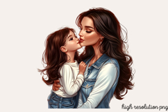 Mother Daughter Sublimation PNG Product Image 1