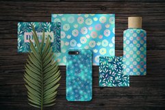 Shiny Botanical Spring Bundle, Floral Ornament Digital Paper Product Image 2