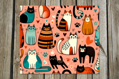 Modern Cats &amp; dogs | 8 skinny tumbler Sublimation designs Product Image 2