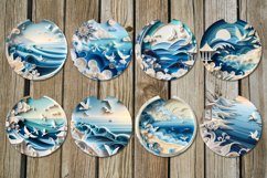 3D Papercut Marine | Car coaster &amp; key chain sublimation Product Image 2