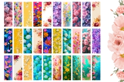 Spring Flowers Bookmark Bundle, Floral Bookmark Designs Product Image 2