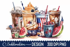 4th Of July Coffee Coffee Sublimation - 4th Of July PNG Product Image 1