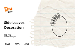 Side Leaves Decoration Product Image 1