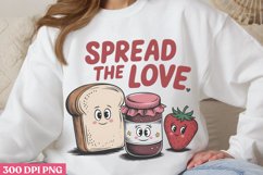 Spread the Love PNG, Valentine Puns Sublimation PNG Product Image 2