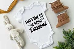 Happiness Is Being A Grandma SVG Design, Baby SVG Design Product Image 2