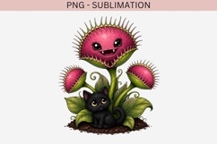 Cute halloween venus flytrap png design for T-shirts Product Image 2